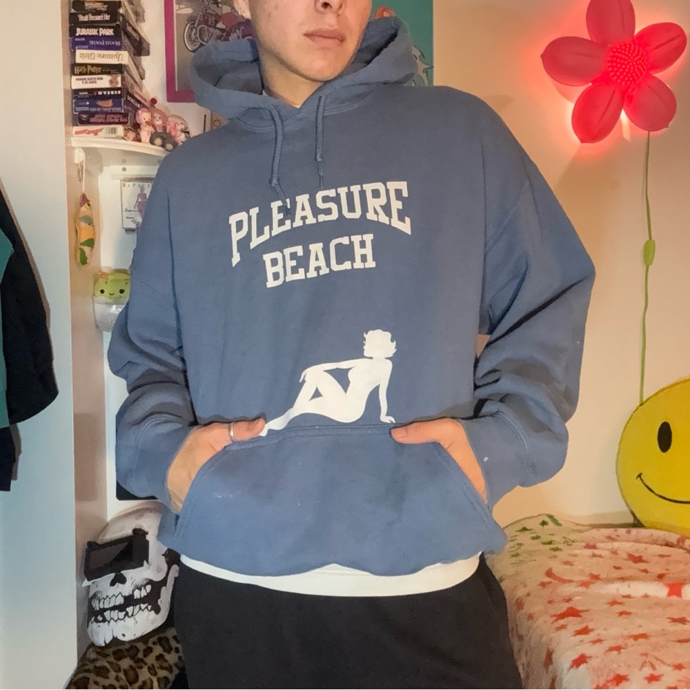 Blue custom hoodie